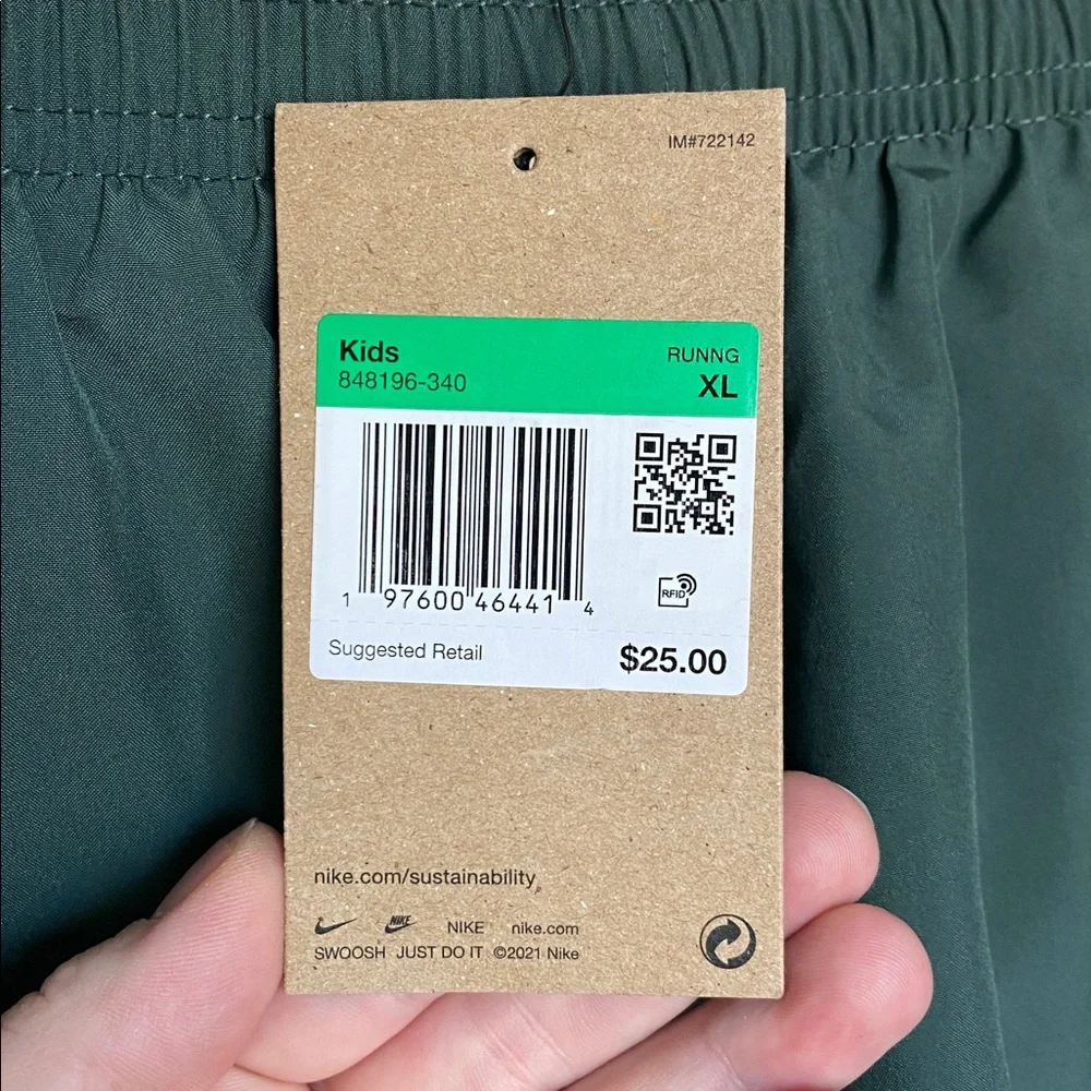 Nike Green Running Shorts